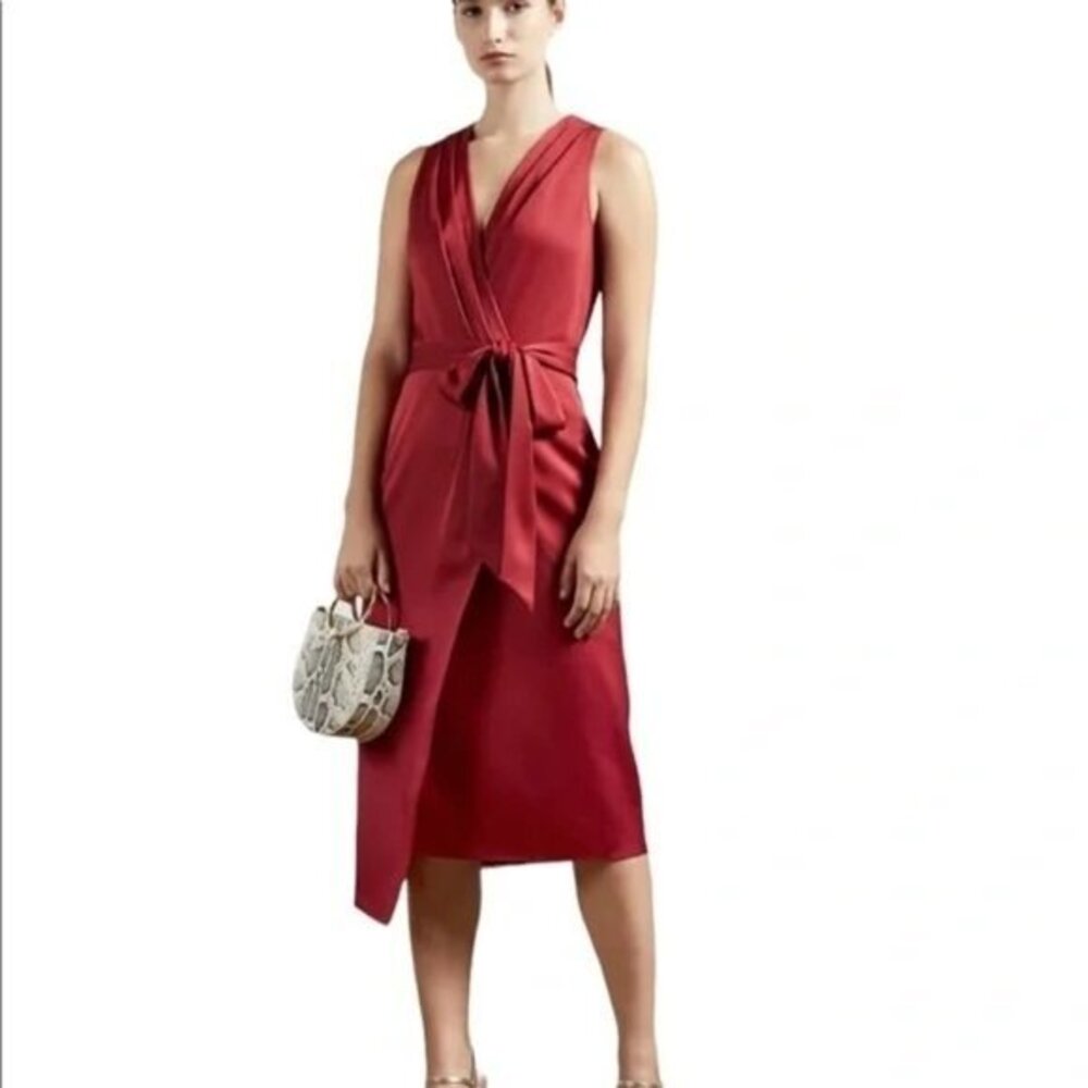 Ted Baker London Chrisey Fixed Wrap Midi Dress Size 2